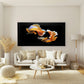 Two Siamese Fighting Fish Wall Art Canvas Office Home Room Framed 120x60cm