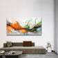 Modern Abstract Fluid Art Wall Art Canvas Office Home Room Framed 120x60cm