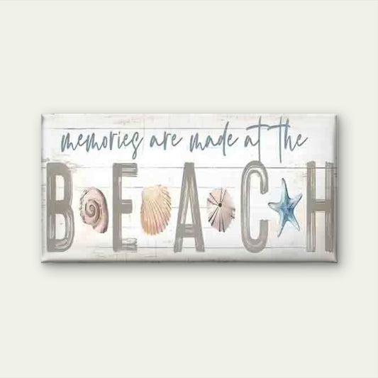 Memories at the Beach Wall Art Canvas Office Home Room Framed 80x45cm
