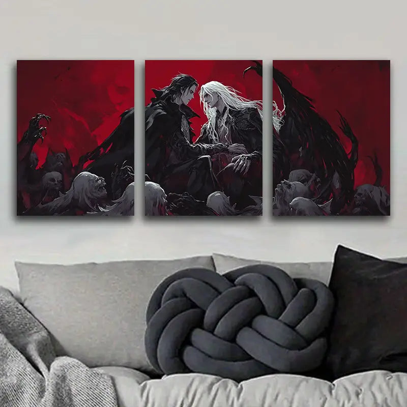 3pcs Castlevania Game Theme Metal Print Ready to Hang Art