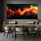 Modern Vibrant Red Fluid Wall Art wall canvas office home room framed 120x60cm