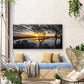 Sunset Lake View Wall Art Canvas Office Home Room Framed 120x60cm
