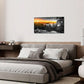 Volcanic Lake National Park Sunset Wall Art canvas office home room framed 120x60cm