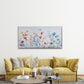 Featuring Delicate Wildflowers Wall Art Canvas Office Home Room Framed 120x60cm