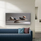 Balanced Zen Stones Wall Art Canvas Office Home Room Framed 120x60cm