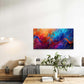 Abstract Design of Music Notes Wall Art Canvas Office Home Room Framed 80x45cm