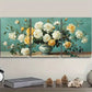 3pcs White Roses in Vase Painting Metal Print Ready to Hang Art
