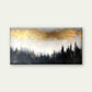 Golden with a Black And White Wall Art Canvas Office Home Room Framed 120x60cm