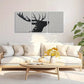 3pcs Deer Silhouette Classic Design Minimalist Metal Print Ready to Hang Art