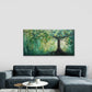 Abstract Tree with Green Leaves Wall Art Canvas Office Home Room Framed 120x60cm