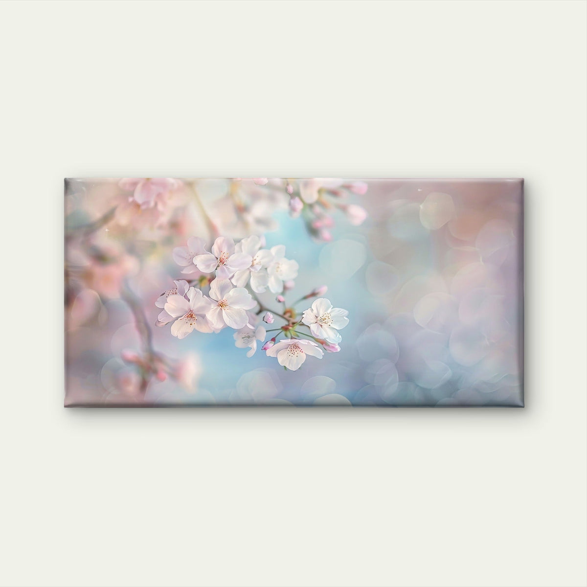 Japanese Sakura Bloom Art Wall Art Canvas Office Home Room Framed 120x60cm