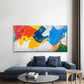 Bold Strokes & Vibrant Colors Wall Art Canvas Office Home Room Framed 120x60cm