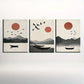 3pcs Sunset and Flying Birds Classic Design Metal Print Ready to Hang Art