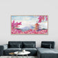 Mount Fuji Cherry Blossoms Art Wall Art Canvas Office Home Room Framed 120x60cm