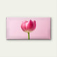 Pink Tulip Close Up Art Wall Art Canvas Office Home Room Framed 120x60cm