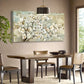 Beige Flower Branches Rustic Brown Botanical Wall Art canvas office home room framed 120x60cm