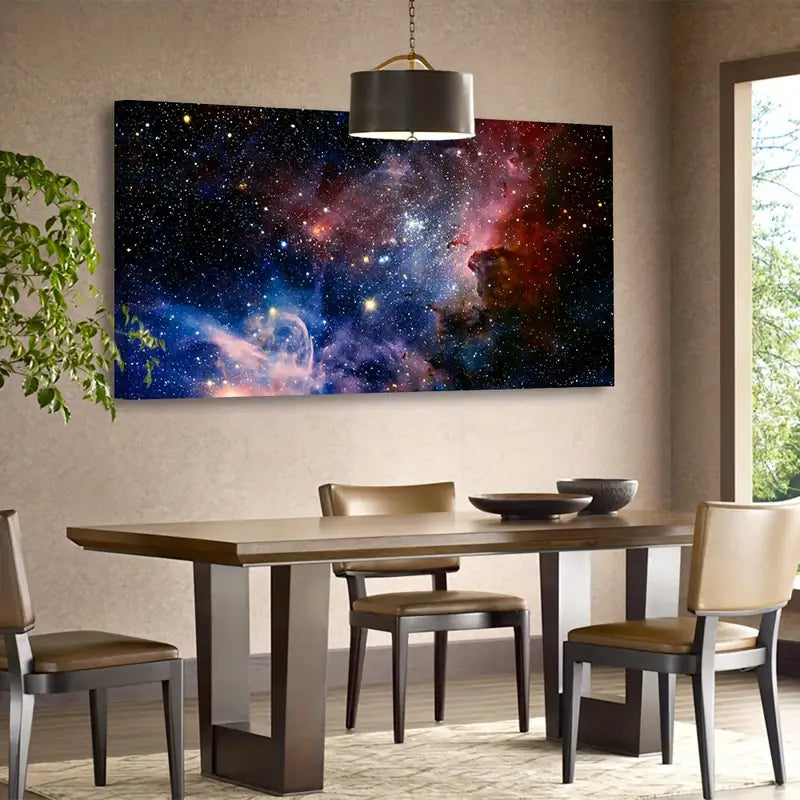 Galaxy Nebula Starry Cosmic Universe Stars Outer Space Wall Art canvas office home room framed 120x60cm