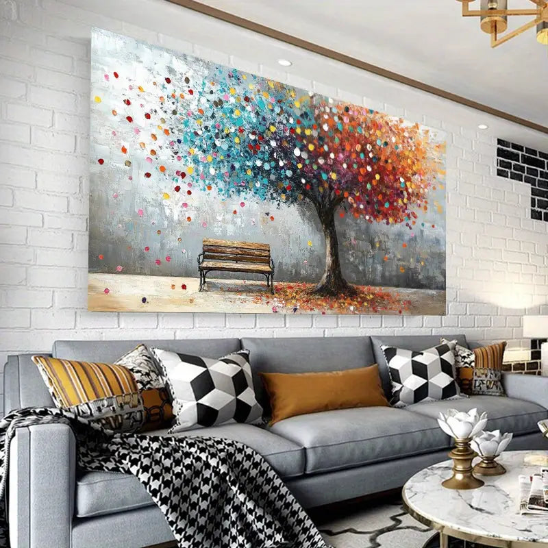 Creativity, Love Tree Wall Art wall canvas office home room framed 120x60cm