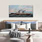Navy Blue Ocean Liner Ship Seascape Wall Art canvas office home room framed 120x60cm