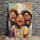 Charming African Youngsters Laughing Canvas Art Print 100% Australian Made 40x60cm Stretched Canvas Ready to Hang