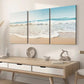 3pcs Modern Wind Beach Ocean Wave Wind Art Wall Art Set Canvas Framed 40x60cm - High Quality Print 100% Australian Made Wall Canvas Ready to Hang