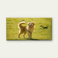 Golden Retriever In Field Wall Art Canvas Office Home Room Framed 120x60cm