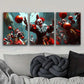 3pcs The Clown at the Party Metal Print Ready to Hang Art