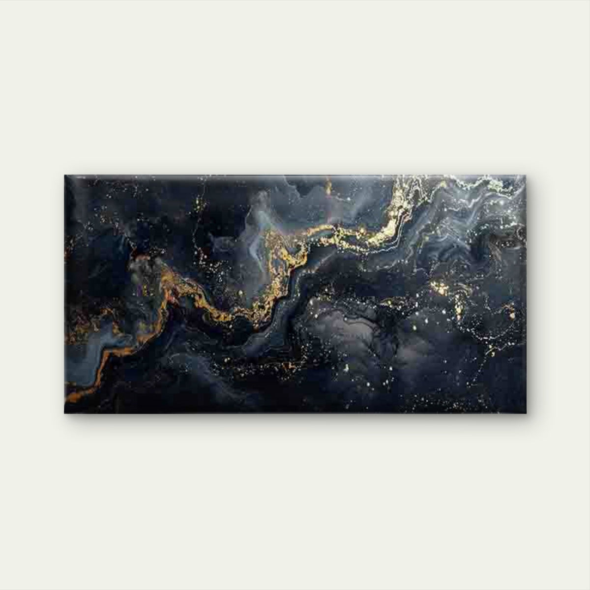 Golden Marble Texture Wall Art Canvas Office Home Room Framed 80x45cm