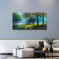 Beautiful Nature Forest Path Wall Art Canvas Office Home Framed 80x45cm