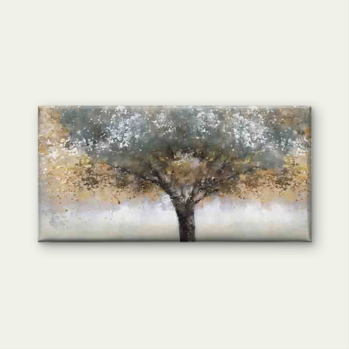 Abstract Autumn Tree Painting Wall Art Canvas Office Home Room Framed 120x60cm