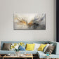 Beige Golden Splash Plume Wall Art Canvas Office Home Room Framed 120x60cm