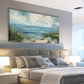 Vintage Seascape Sailboats Seagulls Reeds Wall Art canvas office home room framed 120x60cm