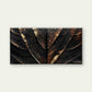 Dark Golden Marble-like Leaf Wall Art Canvas Office Home Room Framed 120x60cm