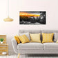 Volcanic Lake National Park Sunset Wall Art canvas office home room framed 120x60cm