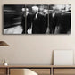 3pcs Busy Pedestrian Scene Metal Print Ready to Hang Art