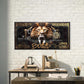 King On Leather Throne Wall Art Canvas Office Home Room Framed 120x60cm