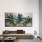 Abstract Ginkgo Leaf Wall Art Canvas Office Home Room Framed 120x60cm