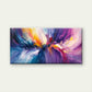 Yellow, Pink & Purple Abstract Wall Art Canvas Office Home Room Framed 80x45cm