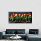 Tulips Boots Floral Painting Wall Art Canvas Office Home Room Framed 120x60cm