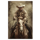 Rustic Cowboy Canvas Wall Art Print 100% Australian Made 40x60cm Stretched Canvas Ready to Hang