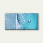 View Of Boat On Ocean Waves Wall Art Canvas Office Home Room Framed 120x60cm