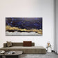 Abstract Golden Black White Wall Art Canvas Office Home Room Framed 120x60cm
