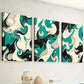 3pcs Modern Style Fashion Abstract Light Luxury Art Colorful Wall Art Set Canvas Framed 60x90cm - High Quality Print 100% Australian Made Wall Canvas Ready to Hang