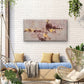 Abstract Pink Gold Foil Splash Wall Art Canvas Office Home Room Framed 120x60cm