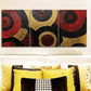 3pcs Red Concentric Circles Design Metal Print Ready to Hang Art