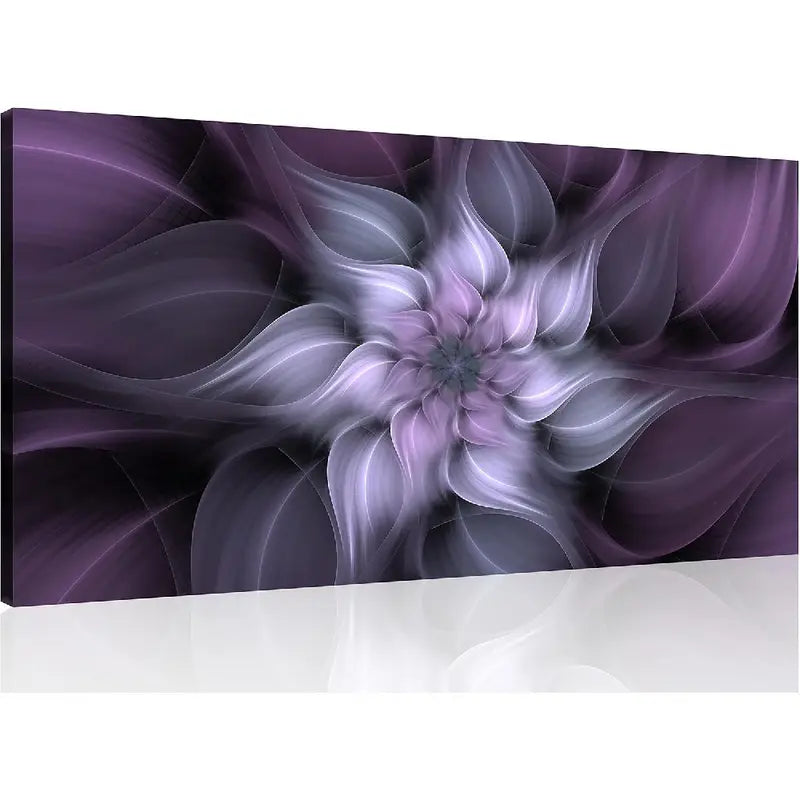 Bauhinia Chinese Redbud Purple Flower Botanical Wall Art canvas office home room framed 120x60cm