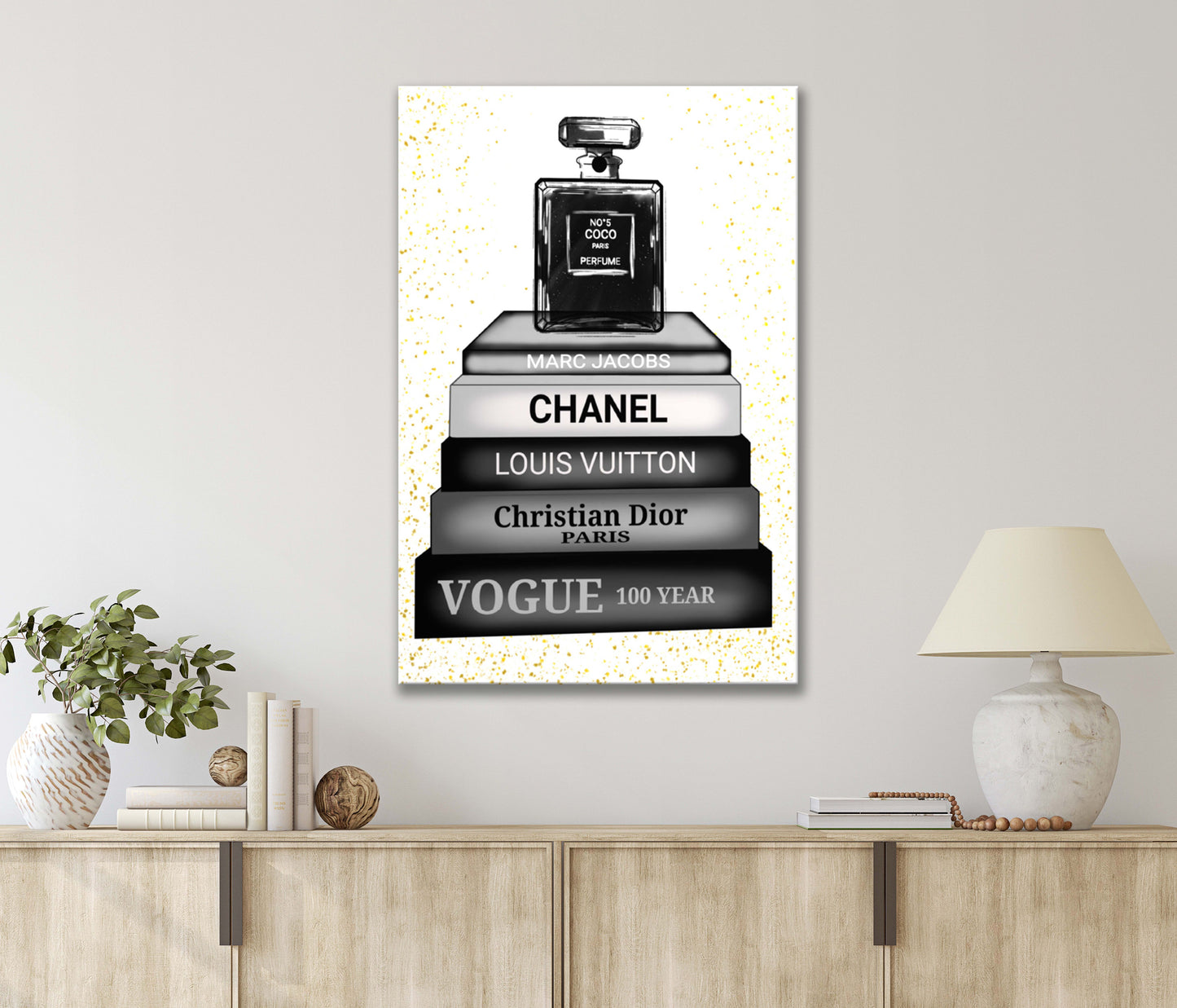 Books Of Famous Signature Brands Print 100% Australian Made 40x60cm Stretched Canvas Ready to Hang