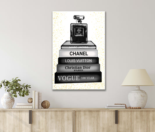 Books Of Famous Signature Brands Print 100% Australian Made 40x60cm Stretched Canvas Ready to Hang