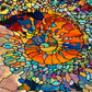 Colorful Nautilus Shell Motif Wall Art Canvas Office Home Room Framed 120x60cm
