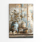 Painting Of Vintage Flowers in a Vase Print 100% Australian Made 40x60cm Stretched Canvas Ready to Hang